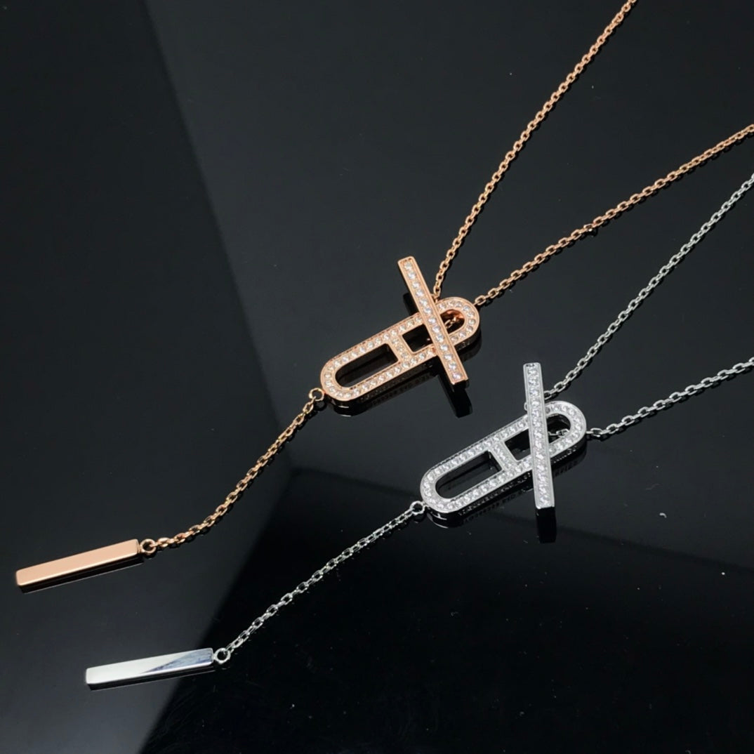 [Kincade Jewelrys]HM NECKLACE PLATINUM ROSE GOLD DIAMOND
