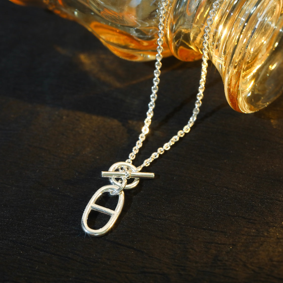 [Kincade Jewelrys]HM CHAINE D'ANCRE PENDANT NECKLACE STERLING SILVER