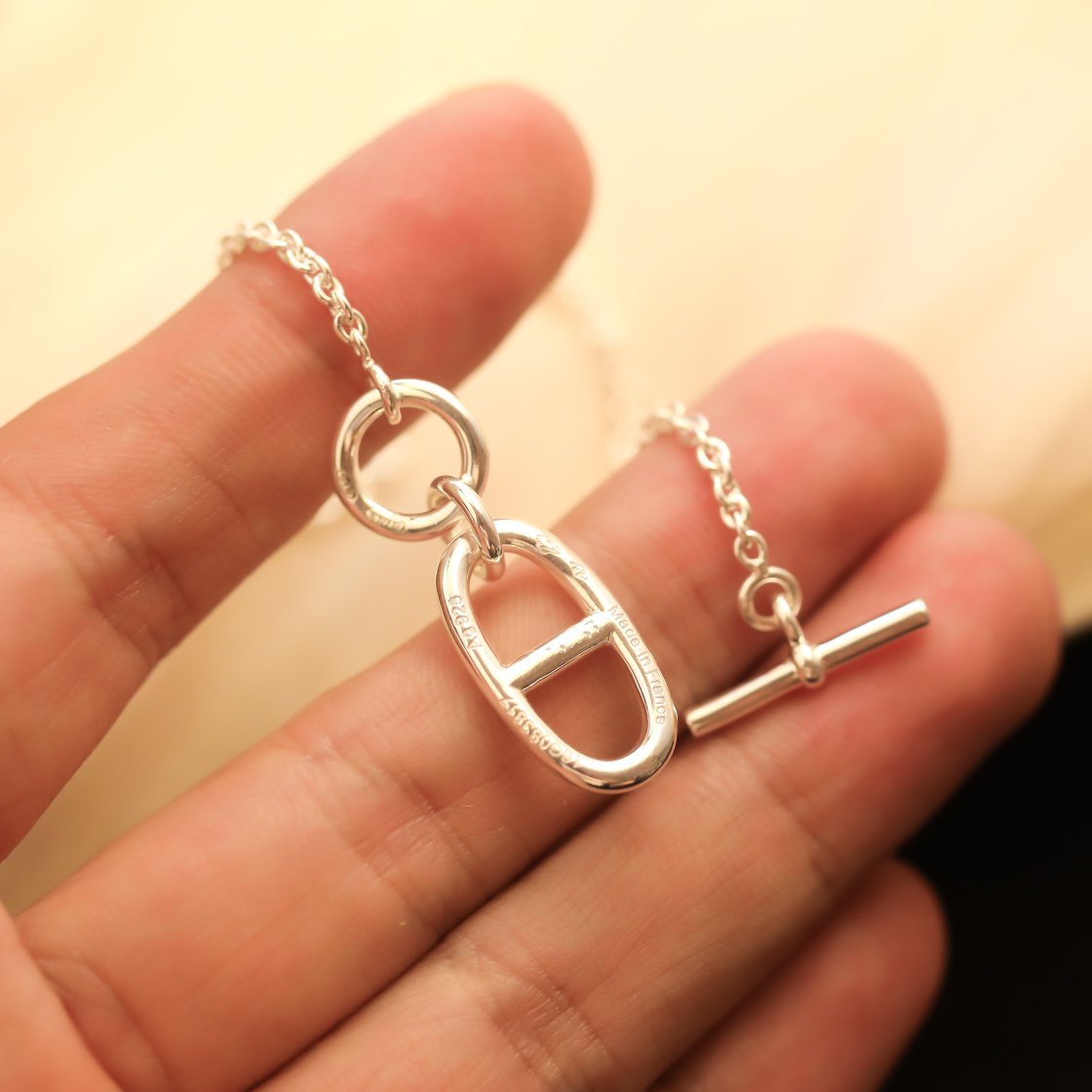 [Kincade Jewelrys]HM CHAINE D'ANCRE PENDANT NECKLACE STERLING SILVER