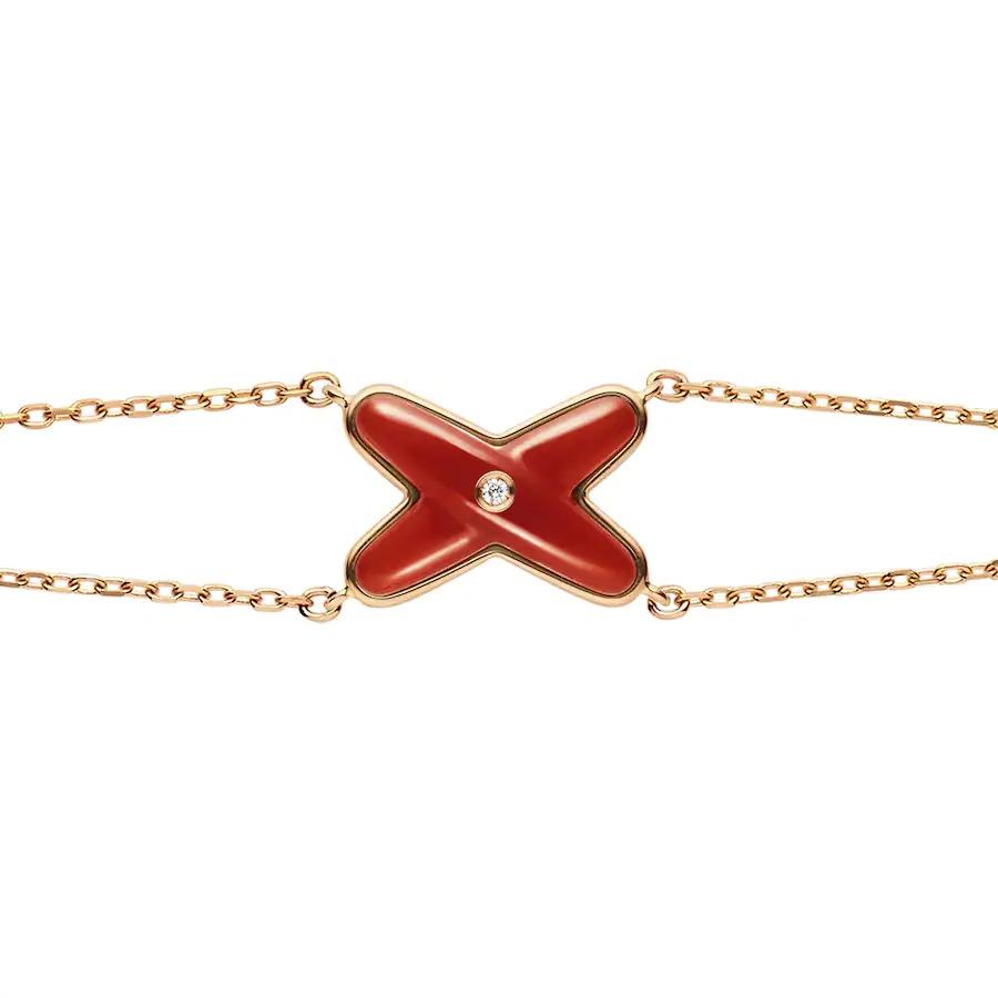 [Kincade Jewelrys]JEUX BRACELET CARNELIAN PINK GOLD 1 DIAMOND