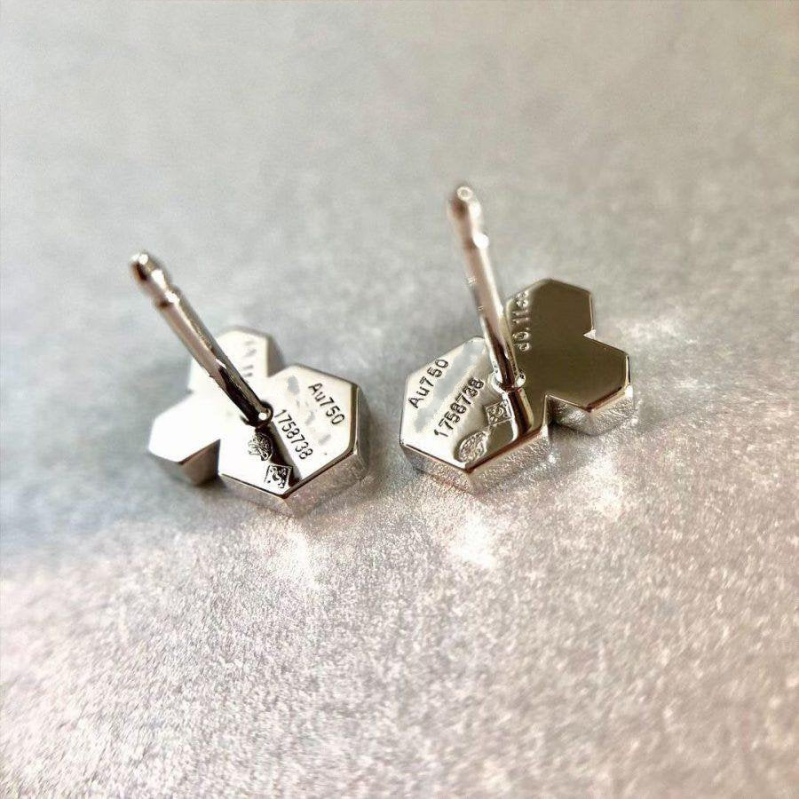 [Kincade Jewelrys]BEE LOVE SILVER DIAMOND EARRINGS