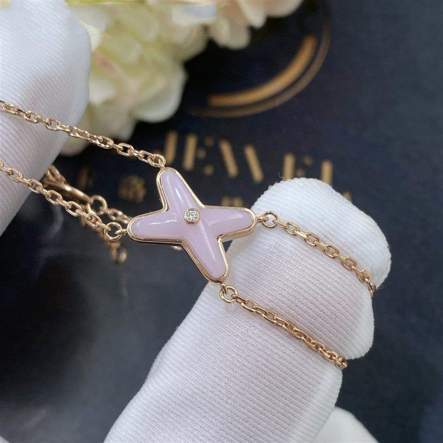 [Kincade Jewelrys]JEUX BRACELET PINK MOP PINK GOLD 1 DIAMOND