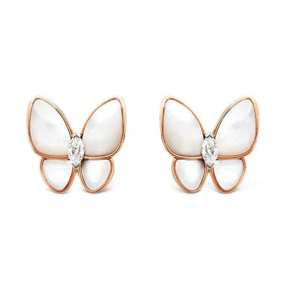 [Kincade Jewelrys]BUTTERFLY MOP DIAMOND EARRINGS