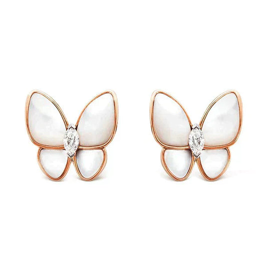 [Kincade Jewelrys]BUTTERFLY MOP DIAMOND EARRINGS