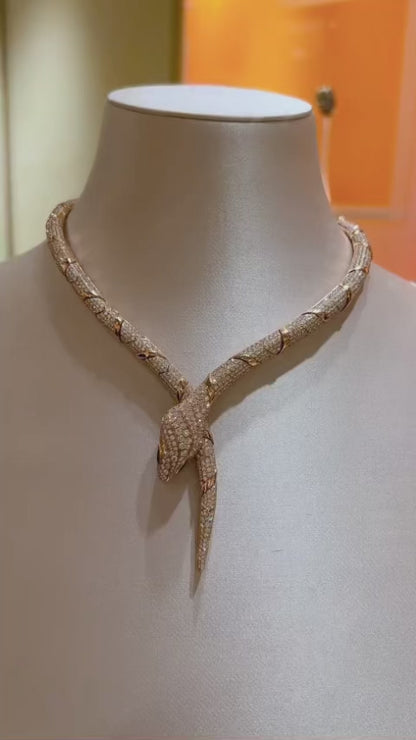 [Kincade Jewelry]HAUTE COUTURE GOLD SERPENTI NECKLACE